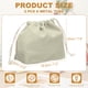 thumbnail image 2 of Uxcell 2 Pcs Bolsa de Maquillaje con Cordón, Bolsa Cosmética de Lona de 7.3" para Organizador de Artículos de Tocador de Viaje, Gris, 2 of 7