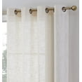 thumbnail image 5 of THD Harley Faux Linen Textured Semi Sheer Sun Light Filtering Window Grommet Curtain Panels, Set of 2 Panels, 5 of 7