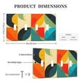 thumbnail image 3 of Colorful Abstract Vibrant Geometric Shapes Curves Switch Cover Decorative Wall Plate / 4-Gang 4-Toggle / Standard Size 4.5x8 in, 3 of 5