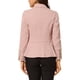 thumbnail image 3 of Chaqueta de mezclilla de manga larga con solapa y botones para mujer INSPIRE CHIC con bolsillos XS Rosa, 3 of 8
