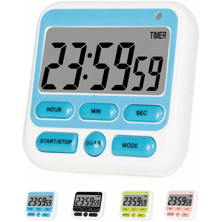thinkstar Digital Kitchen Timers For Cooking, Magnetic Visual Timer With  Loud Ring & Led Display For