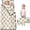Unicorn and Crown Beige Pattern, variant on Unicorn and Star Beige Pattern Kids Nap Mat, Preschool Sleeping Pad with Handle & Fastening Straps, Hypoallergenic Gifts for Birthday Holiday,50"x20"