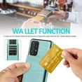 thumbnail image 6 of MYKOMI Phone Case for Samsung Galaxy A53 5G 2022 with HD Screen Protector Credit Card Holder Wallet Cover Stand Leather Cell Accessories Gaxaly A53 G5 Galaxies 53A SM A536U Women Men Green, 6 of 7