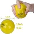thumbnail image 2 of Cyfie Weighted Hitting Batting Balls, 6 Packs Practice Softballs Heavy Balls for Hitting, Batting, Pitching, Strength Muscle Training, Hand-Eye Coordination Promoting, 2 of 7