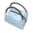 thumbnail image 5 of Vsdgher Blue Marble Print Insulated Reusable Bags with Sturdy Zipper and Handles, Foldable Totes for Hot or Cold Food Bring or Delivery, 5 of 8
