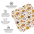 thumbnail image 4 of Fuzoiu Thanksgiving Print Leather Coasters Set,Drink Coasters Set of 6,for Tabletop Protection, Durable PVC Coasters,Home Décor and Housewarming Gift,Square, 4 of 7