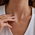thumbnail image 2 of Gold Necklace for Women - Bow Necklace 14K Gold Plated Dainty Cubic Zirconia Bow Necklace Small Bow Necklace Trendy Necklaces for Women Minimalist Jewelry, 2 of 5