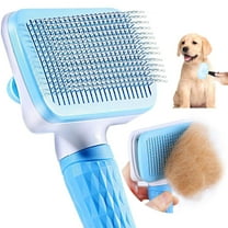 Pushtek Self Cleaning Pet Dog Cat Slicker Brush Grooming For Medium And Long Hair Pets