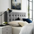 thumbnail image 3 of Modway Lily Biscuit Tufted Full Performance Velvet Headboard in Gray, 3 of 8