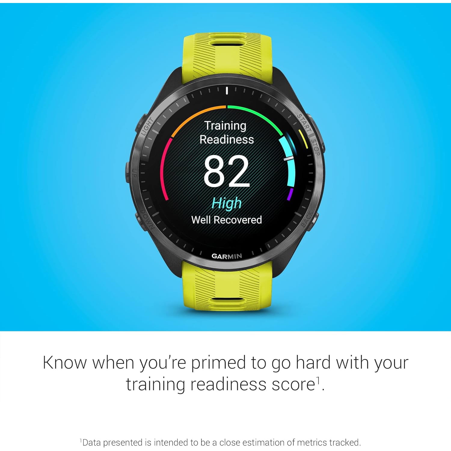 Garmin Forerunner 965 Running Smartwatch, Amp Yellow and Black