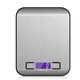 thumbnail image 1 of Báscula de cocina para alimentos con gramos y onzas digitales recargables para bajar de peso, hornear, cocinar, pantalla LCD, acero inoxidable, 1 of 5
