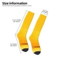 thumbnail image 2 of Fotbe Yellow Lemon Calcetas Divertidas Estampadas para Hombre y Mujer, Calcetas de Algodón hasta la Rodilla para Caminar, Correr, Enfermería y Embarazo, 2 of 6