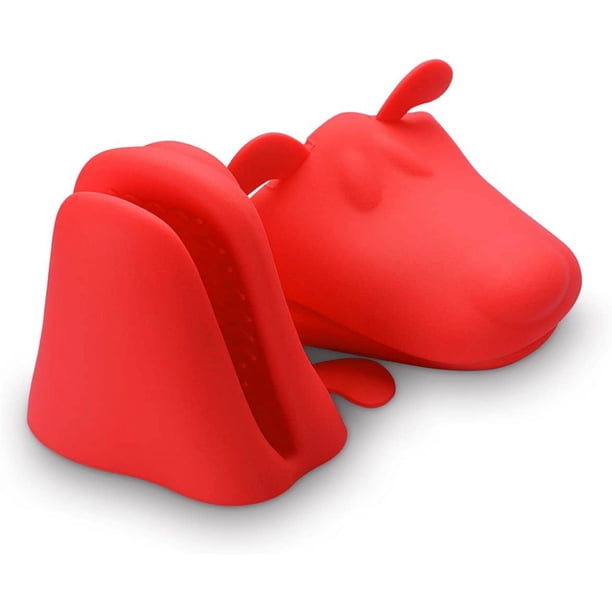 Guantes de horno antiescaldaduras, manoplas de silicona para horno con un bonito diseño, resistentes al calor, flexibles y cómodos, silicona de calidad alimentaria para uso en la cocina