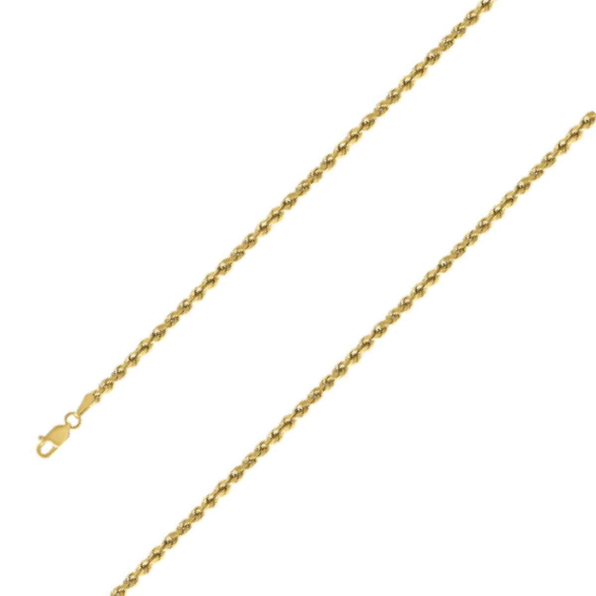 10K Yellow Gold 5mm Hollow Rope Chain 