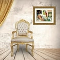 thumbnail image 3 of Koenig, Judy 24x19 Gold Ornate Wood Framed with Double Matting Museum Art Print Titled - Tee Time, 3 of 4