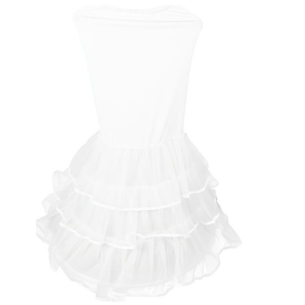 Enagua de sirena para mujer, con cintura elástica, crinolina, cola de pez, hasta el suelo, estilo trompeta