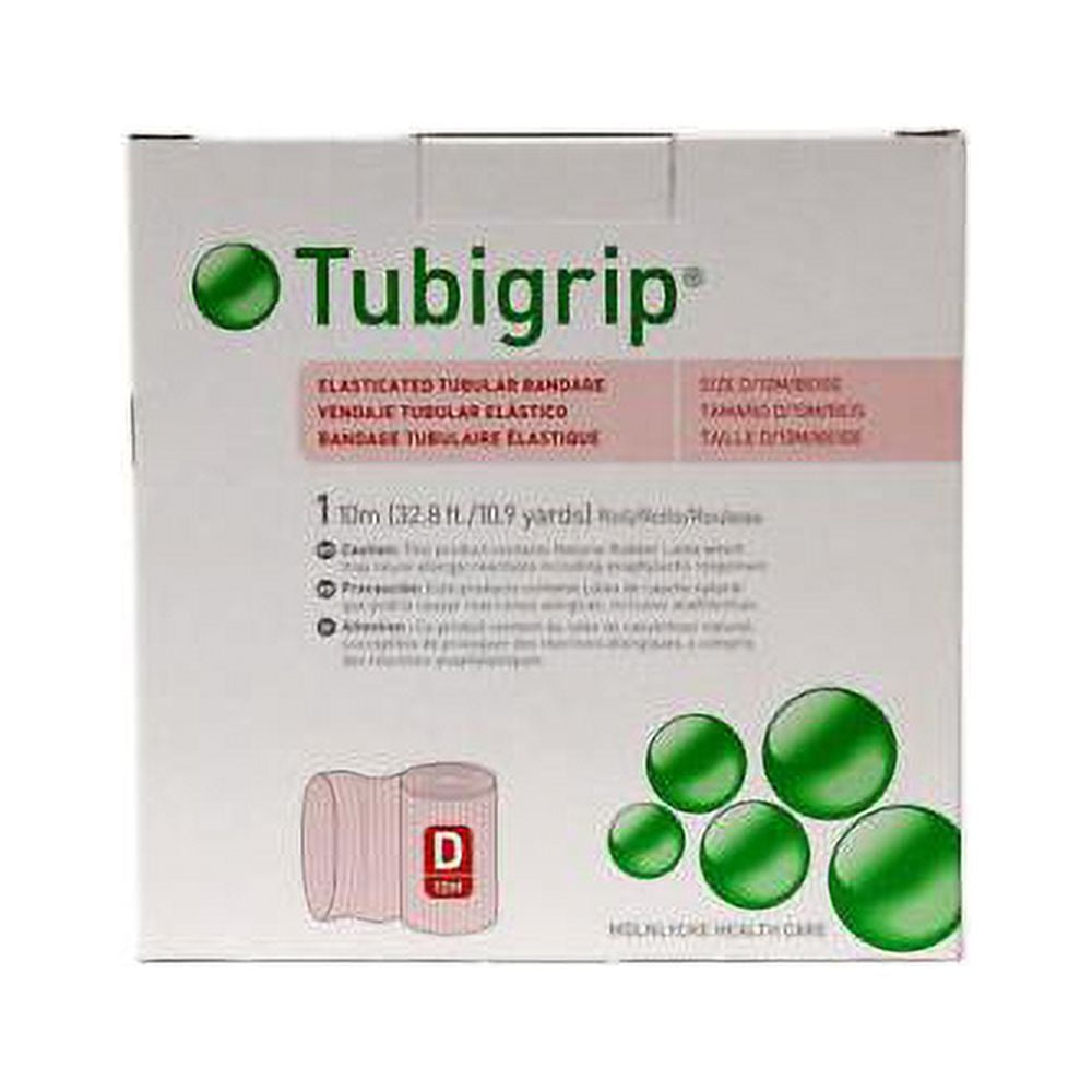 Molnlycke 1451 Tubigrip Tubular Bandage Size D Beige 3 in. x 10M (Pack of 2)