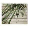 thumbnail image 3 of Designart 'Ancient Dark Green Bamboo' Traditional Print on Natural Pine Wood, 3 of 5