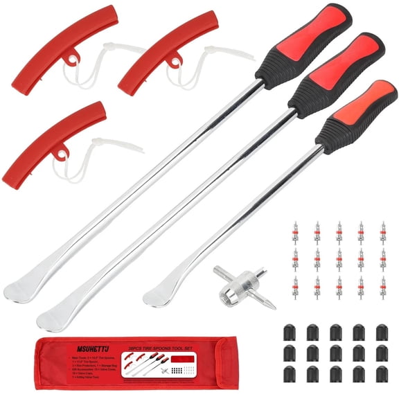 Tire Spoons Tool Set 38PCS Premium Tire Irons Tire Changing Kit with 14.5" &...