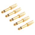 thumbnail image 2 of 5x Gold Plated 6.35mm 1/4 inch Male Mono Plug to RCA Female 6.5mm Jack Audio Stereo Adapter Connecto, 2 of 5