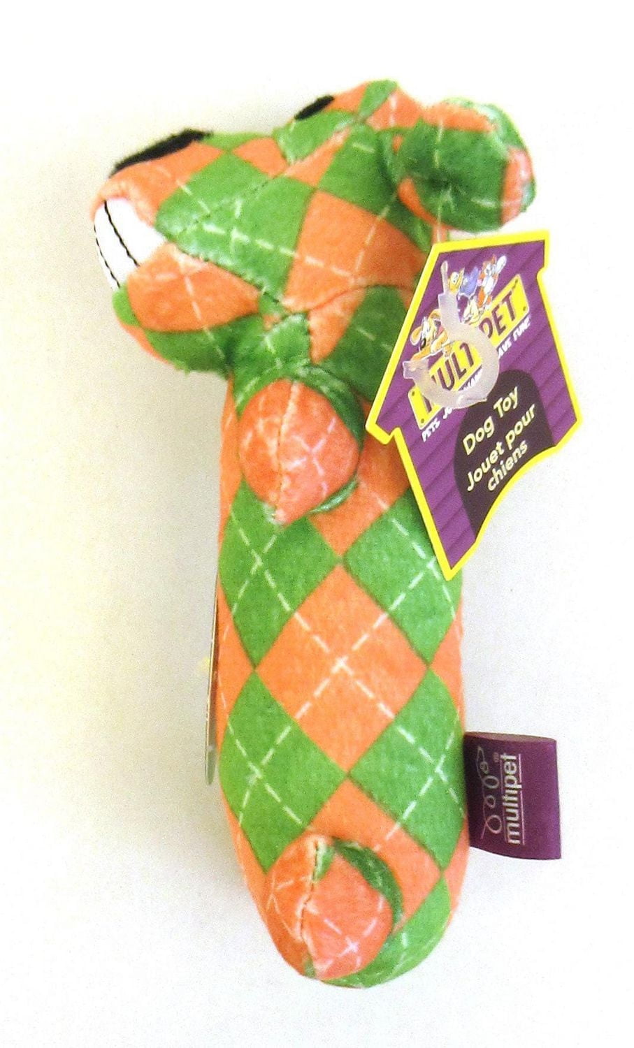 The Original Loofa Dog with Soft Terry Material With a Grunting Squeaker and Regular Squeaker Dog Toy, Loofa Dog toy that squeaks