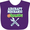 thumbnail image 3 of Inktastic Aircraft Mechanic in Training Future Occupation Boys or Girls Baby Bib, 3 of 4