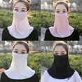 thumbnail image 4 of NUZYZ Women Floral Chiffon Anti Dust Sun Face Cover Neck Gaiter Scarf, 4 of 8