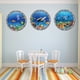 thumbnail image 4 of Ocean Animals World Under Sea Decor Incluye Tortugas Marinas, Delfines, Peces, 3 Pegatinas De Vinilo 3D Extraíbles Para Decoración De Pared De Baño, Pegatinas De Pared Para Muebles De Dormitorio, 4 of 5