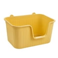 thumbnail image 3 of Cat Litter Box Easy Clean Travel Litter Container Open Top Pet Litter Tray Xl Yellow, 3 of 8