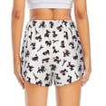 thumbnail image 4 of Uemuo Poodle Dog Pattern Women's Athletic Shorts High Waisted Running Shorts with Liner Pockets Gym Elastic Workout Shorts-XX-Large, 4 of 9