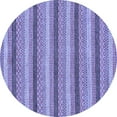 thumbnail image 1 of Ahgly Company Indoor Round Abstract Blue Modern Area Rugs, 4' Round, 1 of 4