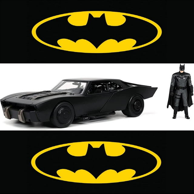 Batimobile & Batman Die Cast Jada Toys Coleccionable 1:24
