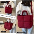 thumbnail image 2 of MMYGU Tote Bag, Puffy Purse Crossbody Bags for Women Lightweight Down Cotton Padded Tote Bag, 2 of 7