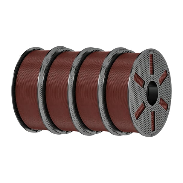 4 filamentos para impresora 3D, accesorio universal para impresora 3D resistente al desgaste. Color chocolate