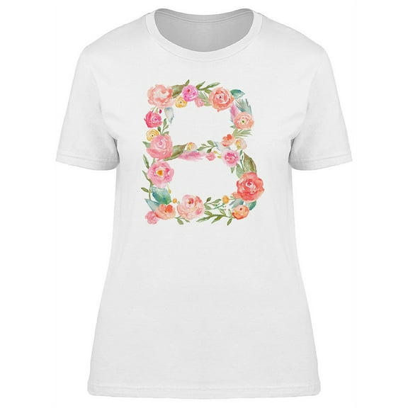 The Letter B With Flowers Tee Women's -Image by Shutterstock