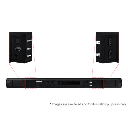Samsung - HW-B550D 3.1 Channel B-Series Soundbar with Wireless Subwoofer - Black