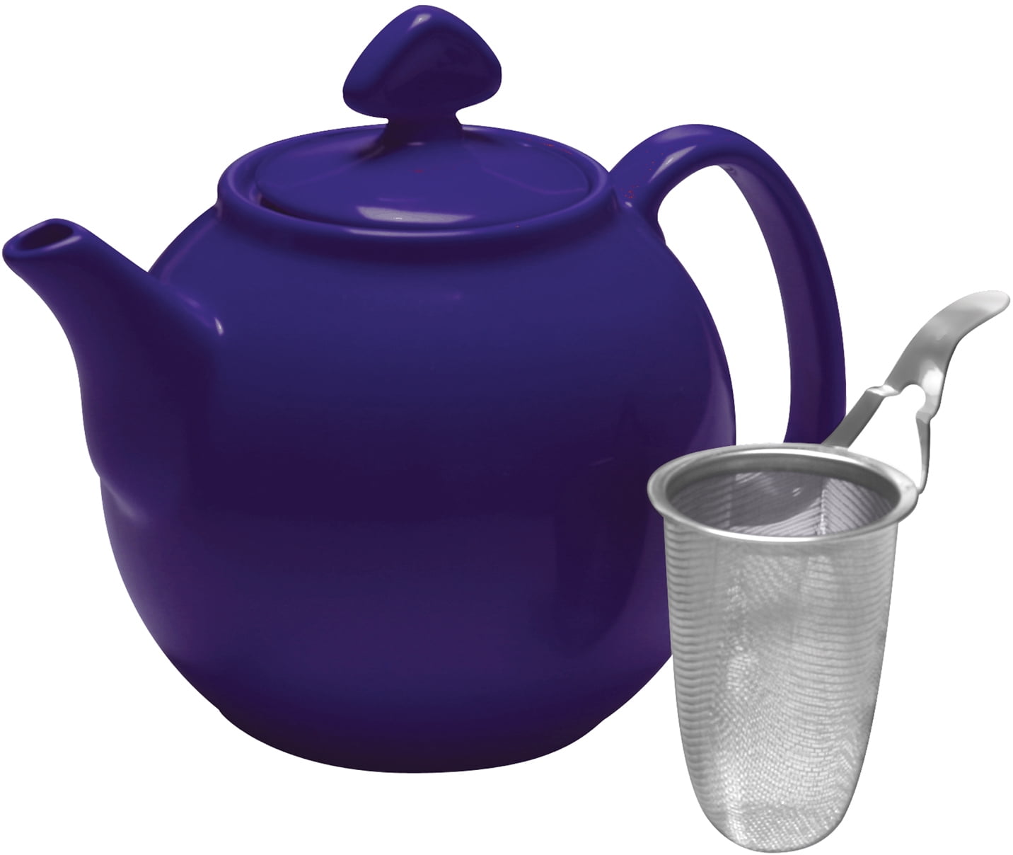 Chantal Indigo Blue Stoneware Tea for Four Teapot, 1.5 Quart Walmart