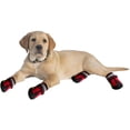 thumbnail image 4 of Zapatos antideslizantes para perros, protector de patas con cierre de velcro ajustable y reflectante, paquete de 4 para perros medianos y grandes para el verano Xemadio 2034967-6, 4 of 8