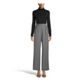 thumbnail image 2 of ANNE KLEIN Womens Black Herringbone Wide Leg Pants Size: XL, 2 of 2