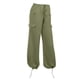 thumbnail image 4 of Gibobby Pantalones para mujer cargo Pantalones de carga rectos de talla grande para mujer Pantalones casuales sueltos de pierna ancha recta(Verde,XL), 4 of 4