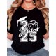 thumbnail image 1 of Women'S T-Shirt, "Mortarboard Football Senior2025 White" Print, Retro Minimalist Fashion, Round Neck, Casual Comfort, Sports Short Sleeve T-Shirt, 1 of 7