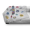 thumbnail image 2 of Modern Soft Flannel Fleece Throw Blanket, Digitally Generated Illustration of a Smartphone with Multimedia, Cozy Plush for Indoor and Outdoor Use, 50" x 60", Multicolor, by Ambesonne, 2 of 5