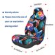 thumbnail image 3 of Fotbe Tropical Palm Leaves Funda para Asiento de Auto con Estampado – Impermeable y Antisudor – Ajuste Universal, Lavable a Máquina, Antideslizante (1 Pieza), 3 of 5
