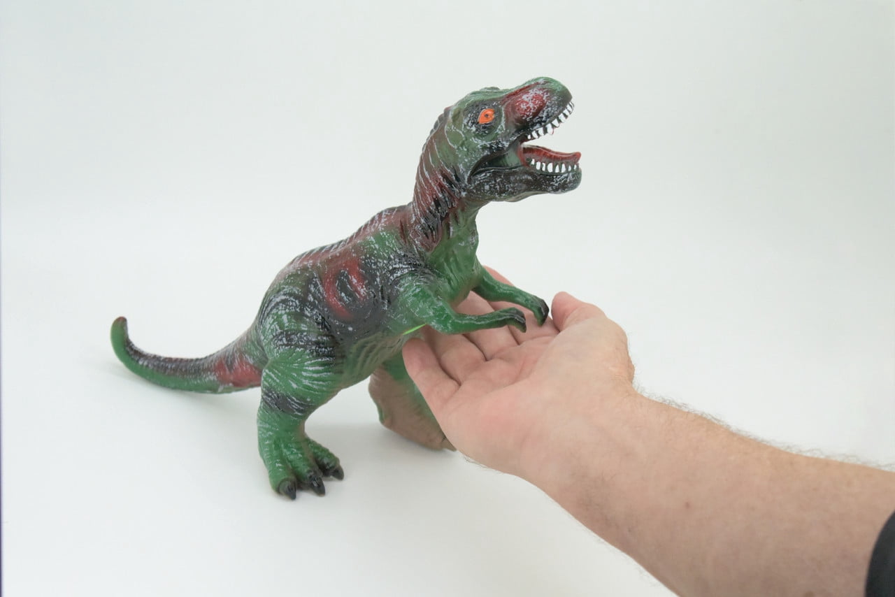 Tyrannosaurus Rex Toy, T Rex, Cretaceous Dinosaur, Hand Painted, Educational, Soft Rubber, Lifelike Model, Figurine, Replica, Gift, 13" AR04 B300
