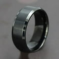 thumbnail image 2 of UDIYO Fashion 8MM Titanium Steel Band Ring Men Wedding Engagement Jewelry Black, 2 of 5