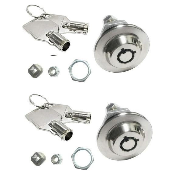 Homak Toolbox Lock Replacement - 3/4" Keyed Alike (2 Keys) - Original Gun Cabinet Lock Item# 2417 - Homak Lock Bar Compatible