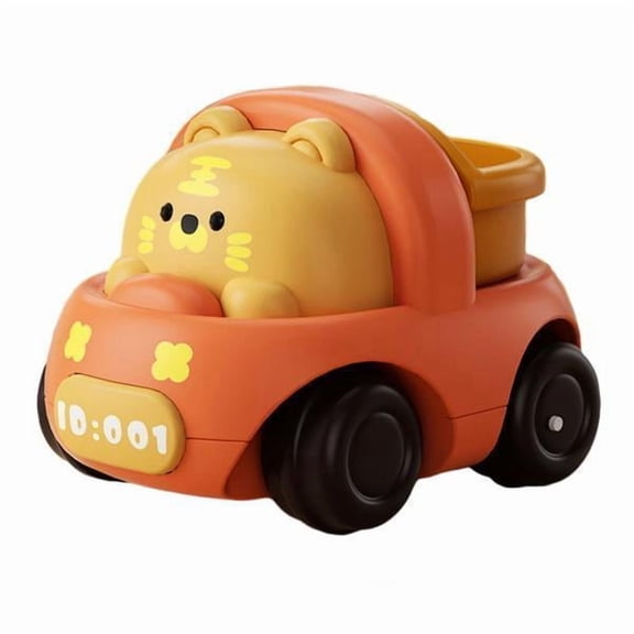guohui 5xAnimal Car Toy Brain Development Toys Early Educate Inertial Engineering Car Dump truck 5 Pcs