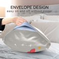 thumbnail image 4 of Yayeee Pillowcase King Size Set of 2 Satin Wrinkle Resistant Pillow Case, Gray Flower, 4 of 7