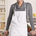thumbnail image 4 of 2 Packs Kitchen Apron with 2 Adjustable Pockets Home Cooking Aprons for Women Men Chef (Wh, 4 of 5