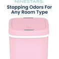 thumbnail image 3 of Ninestars NPT-16-1PK Automatic Touchless Motion Sensor Diaper Pail, Pink, 1 Count, 3 of 7